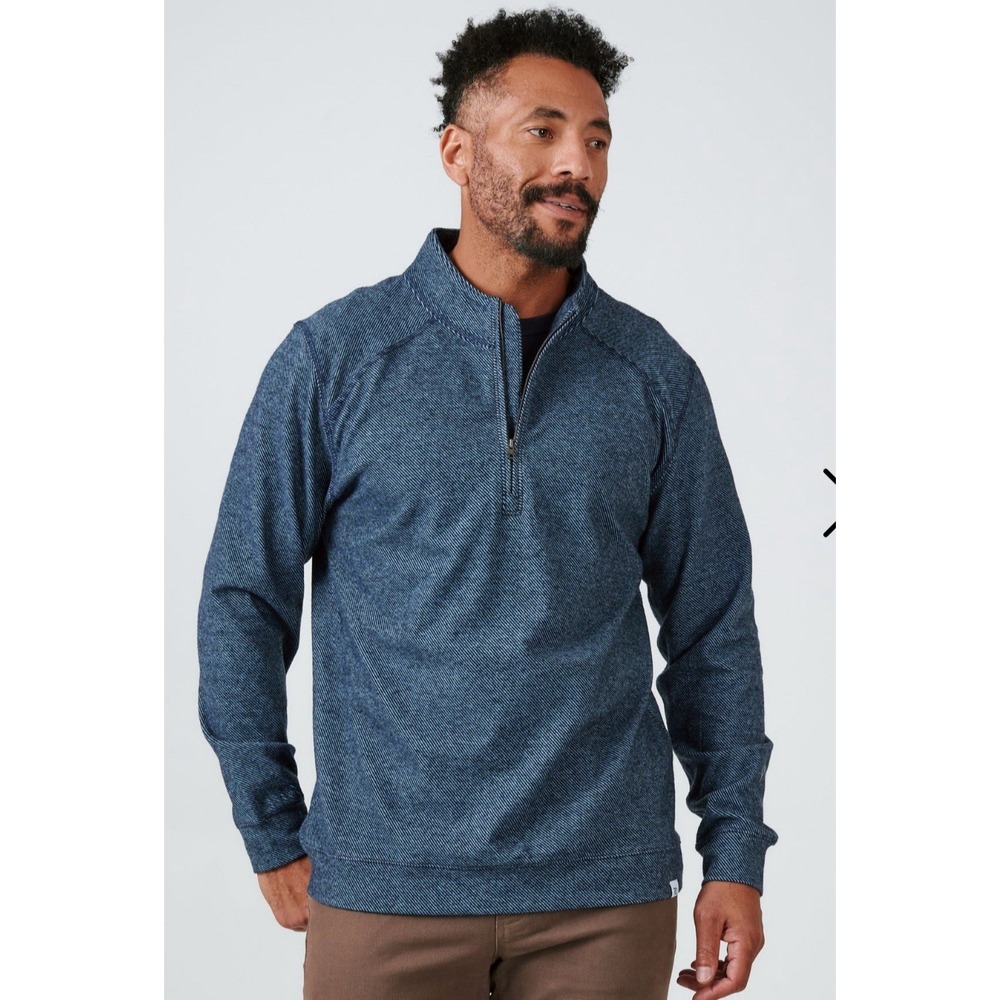 7 Diamonds Generation 1/4 Zip Pullover M Striped‎ KCC 1925 Embroidered Logo Golf